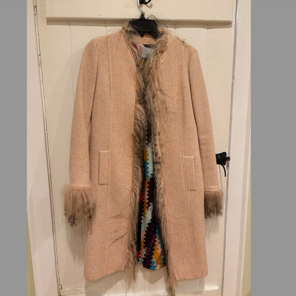 Missoni Coat - Unique Wool Feathered-trim (Size 2-4)